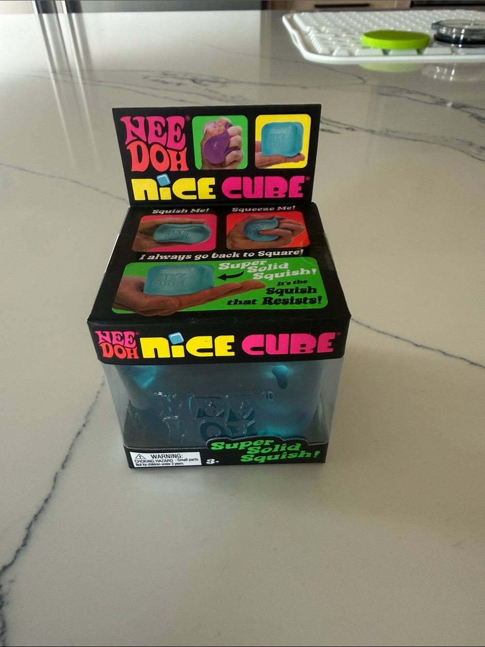 Nee Doh Nice Cube Blue Stress Relief Squishy -